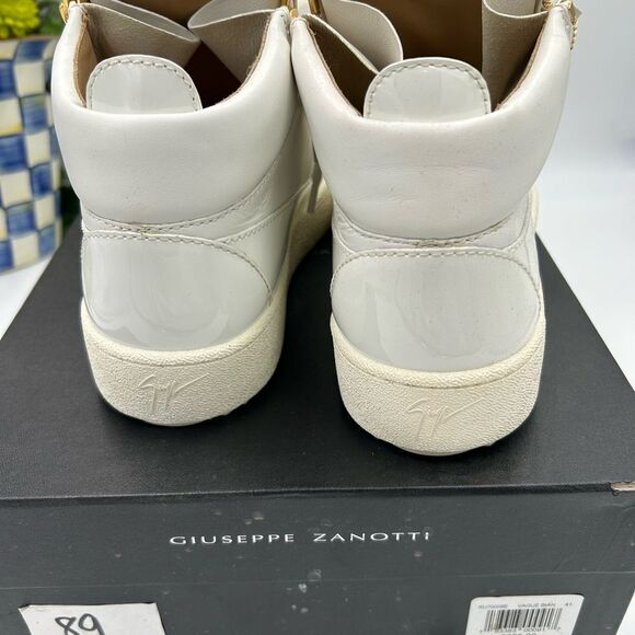 Men’s Giuseppe Zanotti high top leather sneakers size 41 made in Italy - Picture 11 of 11